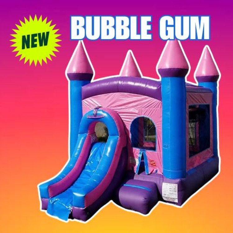 Bubble Gum Bounce House (Wet or Dry)