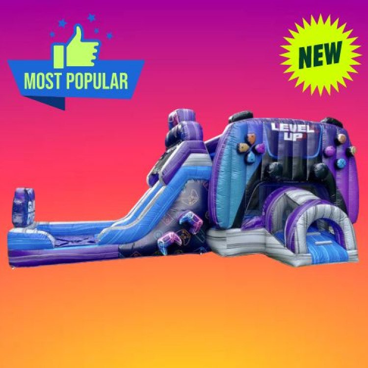 Level Up XL Bounce House with Slide (Wet or Dry)