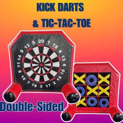 Kick Darts/ Tic-Tac-Toe Double-Sided Game