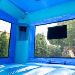 True20Blue20Inside 1738804384 True Blue Bounce House with Slide Combo