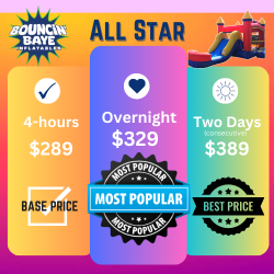 All Star XL Bounce House with Slide (Wet or Dry)