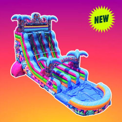 Hibiscus 18' ft Double-Lane Slide