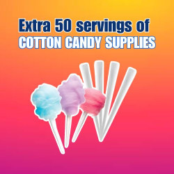 Extra 50 servings of Cotton Candy Supplies